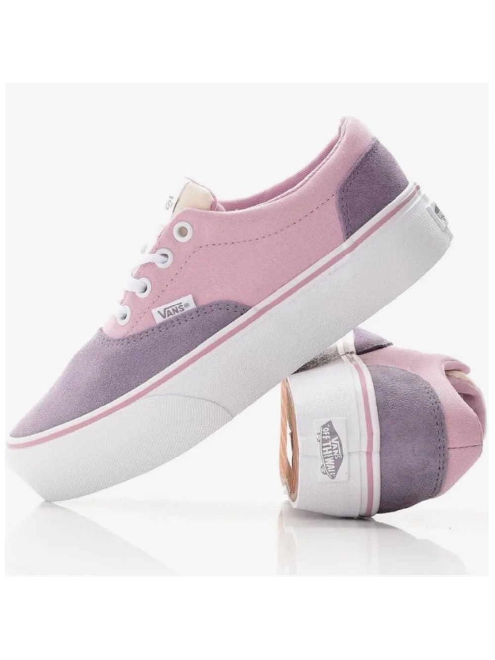 Vans Women's Lavender Suede Platform Sneakers